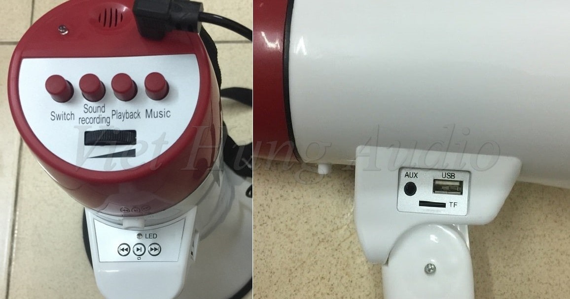 loa cầm tay megaphone aav với nhiều tính năng